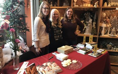 Book Contest winner celebrates book release in holiday style