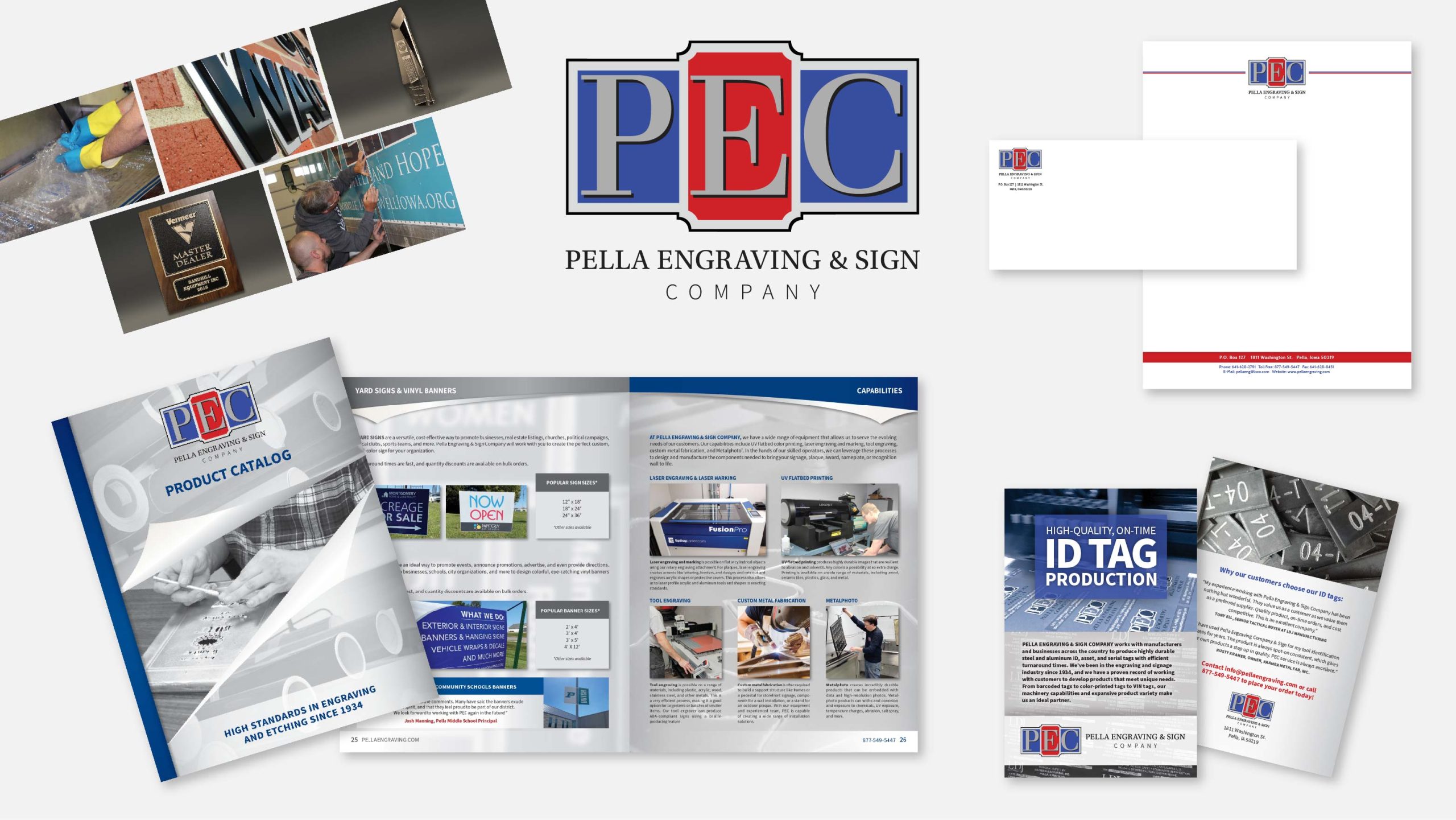 Brand Identity: Pella Engraving & Sign Company