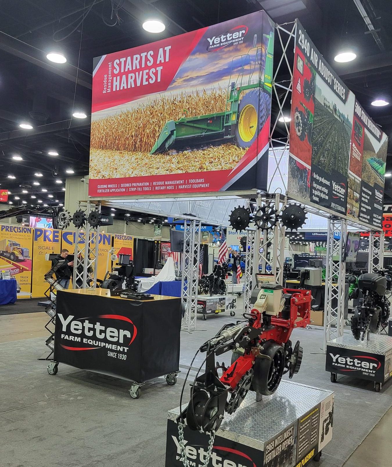 Large Yetter banners and product displays