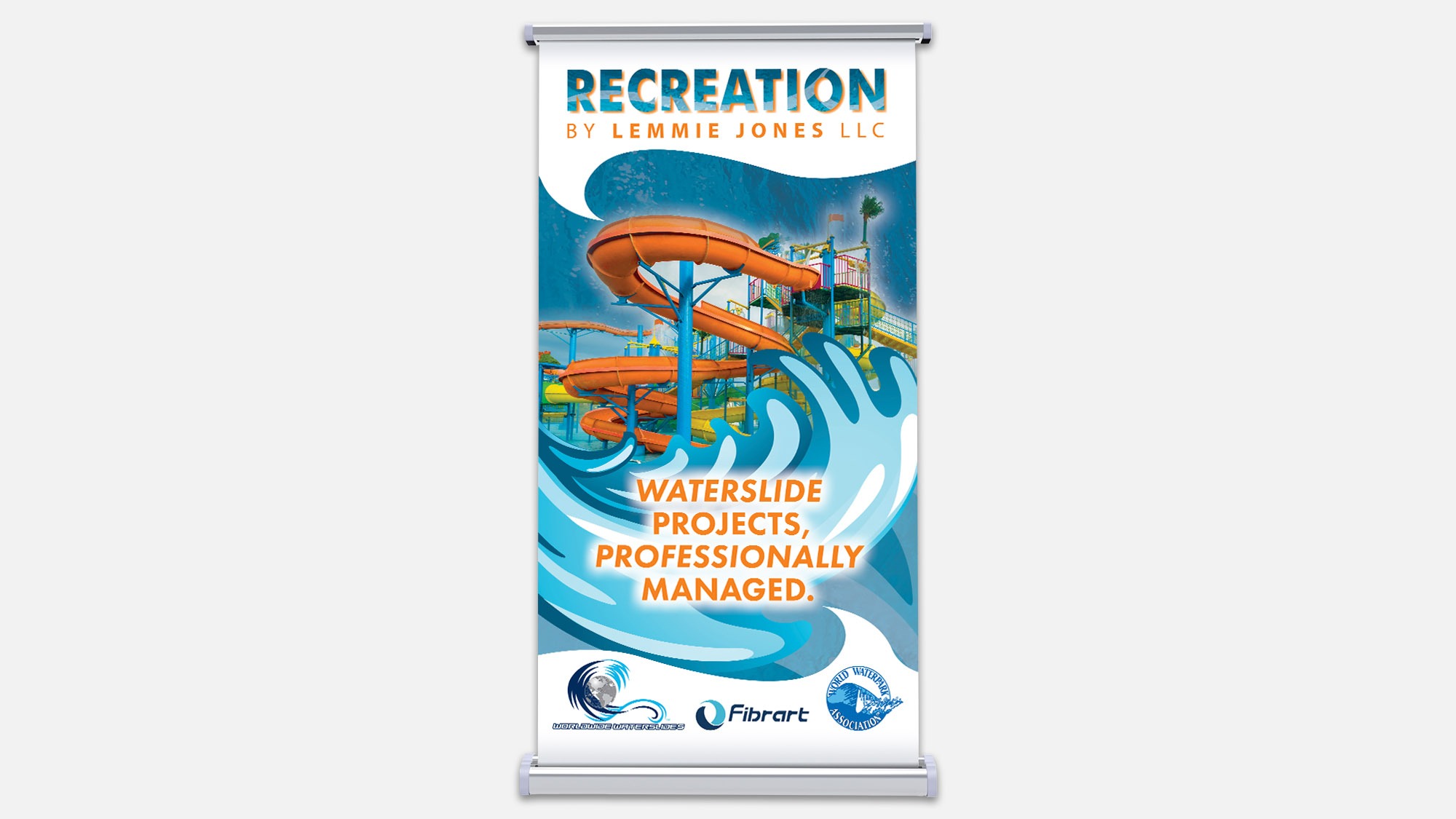 trade-show-signage-recreation-by-lemmie-jones-retractable-banner Trade show: retractable banner designed for Lemmie Jones
